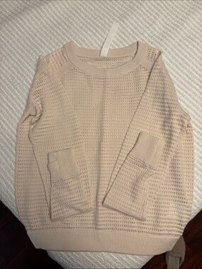 lululemon athletica women’s Pointelle-Knit Cotton Sweater